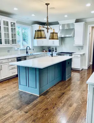 Dual-Hued Cabinets — House Painting Services project by Quality Touch Painting,LLC