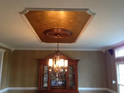 Stripes of Venetian Plaster — House Painting Services project by VN Faux Painting