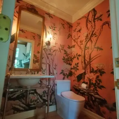 Englewood Wallpaper — House Painting Services project by JF Decor | Wallpaper Installation