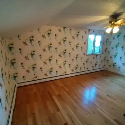 Golden Wallpaper — House Painting Services project by JF Decor | Wallpaper Installation