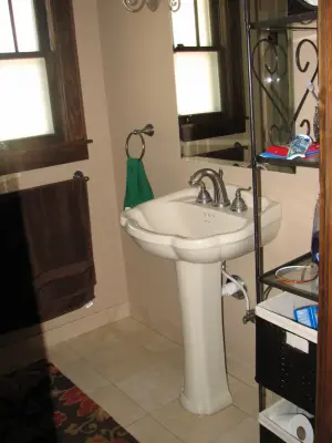 Bathroom Wallpaper Installation by Abode Couture LLC