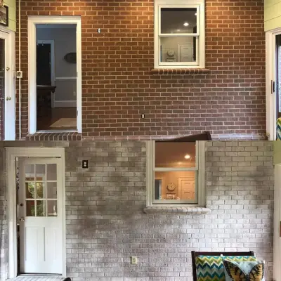 Fredericksburg, VA Whitewashed Brick — House Painting Services project by C&K Painting Services