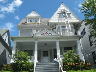 Exterior Painting of Wooden Houses — House Painting Services project by Bentler Painting
