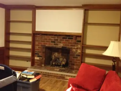 White Trim Transformation from Wood Trim by S & S Painting