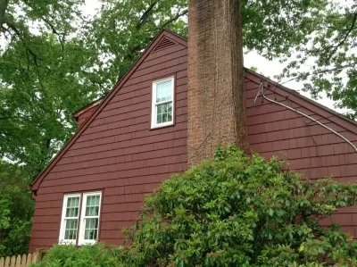Reddish-brown home — House Painting Services project by Fogg's Painting & Home Improvements