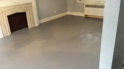 Floor Refinishing for Scratched Dark Brown Surfaces — House Painting Services project by Walls R Us Painting