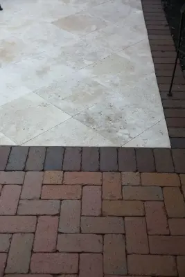 Hardscape and Brick Outdoor Living Area by Surroundings By Natureworks
