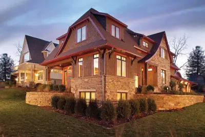 Wayzata Rustic European Exterior by Pillar Homes