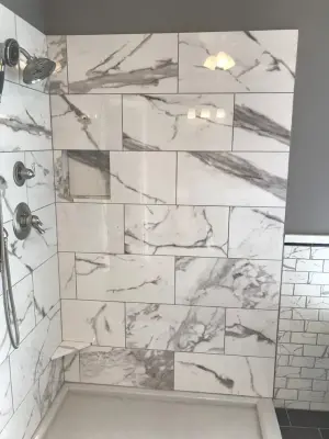 Mary K. Primary Bathroom — Design-Build Services project by Karin Ross Designs