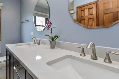 Master and Hall Bathroom Renovations by Sebring Design Build