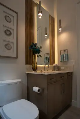 Contemporary Master Bath, Guest Bath, & Laundry Space 2024 | Naples, FL by Reed Design Build, LLC