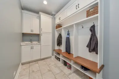 Renovation of Master Bathroom, Mudroom, Laundry Room, and Attic by Sebring Design Build