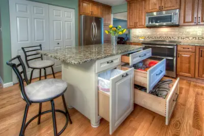Ballwin, MO Optimal Kitchen Storage by Mosby Building Arts