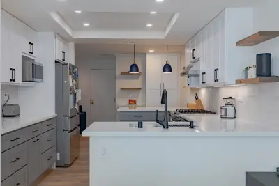 Contemporary Kitchen Renovation - 4th Ave W Seattle, Washington by Bayside Home Improvement LLC