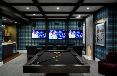 Converting a Basement into a British Pub-Inspired Getaway by Inspired Interiors - Design. Build. Furnish.