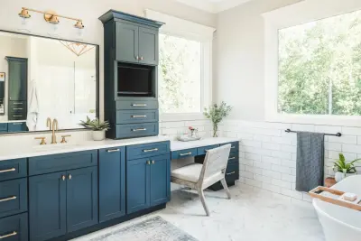 Contemporary Bath Makeover by Craft And Trade Renovations LLC