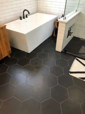 Contemporary Bathroom Renovation - Harleysville, PA by Tatcor Design Build