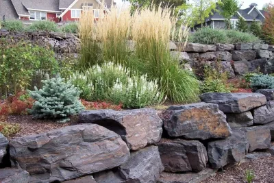 Stone Backdrop — Landscape Design project by Landscape Renovations, Inc.