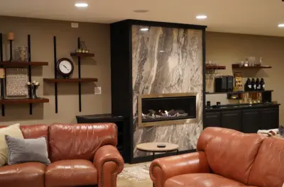 Contemporary Hearth — Design-Build Services project by JTE Solutions Center Of Design