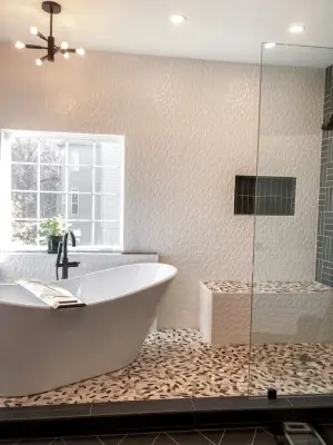 Contemporary Master Bathroom - Garnet Valley, PA by Tatcor Design Build