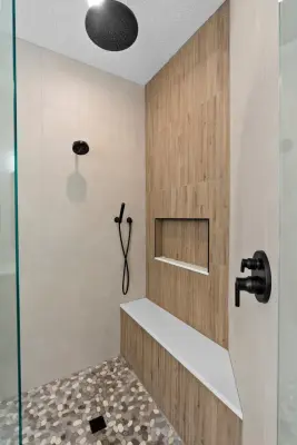 Contemporary Natural Spa Bathroom by Revive Design And Renovation