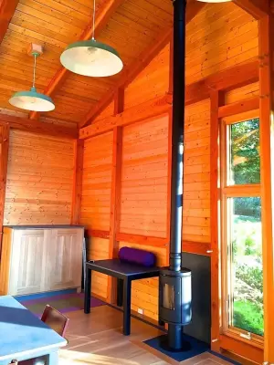 Contemporary Timber Frame Workshop by Davis Frame Company