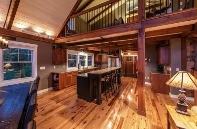 Yankee Barn Homes Post and Beam Moose Ridge Lodge by Yankee Barn Homes