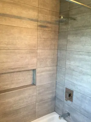 Morganville Complete Bathroom Renovation by AHR Design Solutions
