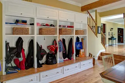 Built-in Cubby for the Mudroom by ARDO Contracting, Inc.