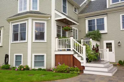 Needham Pool House and Garage by New England Design & Construction