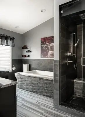 Lakefront Bathroom Renovation in Oakland County, MI by MainStreet Design Build