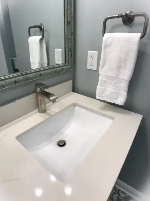 Okemos Basement Restroom by Odd Fellows Contracting