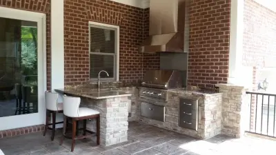 Alfresco Cooking and Entertainment Area — Design-Build Services project by Craftsmen By Design