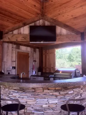Outdoor Kitchen by the Pool — Design-Build Services project by D. Jenks Designs