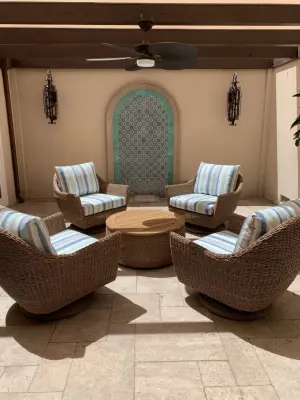 Mediterranean Patio in Westlake Village by Eileen Gould Design And Construction, Inc.