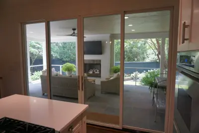 Parkins Mill outdoor living expansion and kitchen renovation by Majestic Builders, Inc.