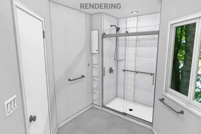 Pawnee Drive Bathroom Renovation in West Lafayette by Riverside Construction, LLC