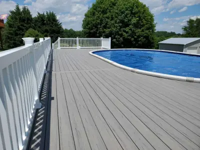 Deck Construction for Pool Area by Maddrix Contracting LLC
