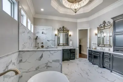 Pristine Gold Luxury Bath by Swanson Renovations - Luxury Design & Build
