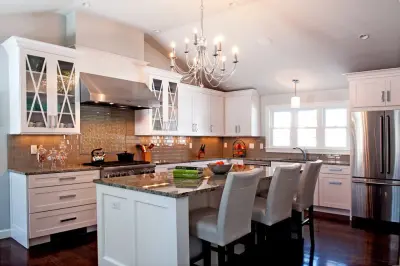 Theatrical Kitchen by Refined Renovations & Refined Home