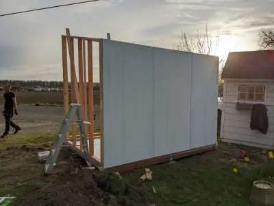 Sloped Roof Roadside Farm Stand Shed – Two-Day Construction by Penko LLC