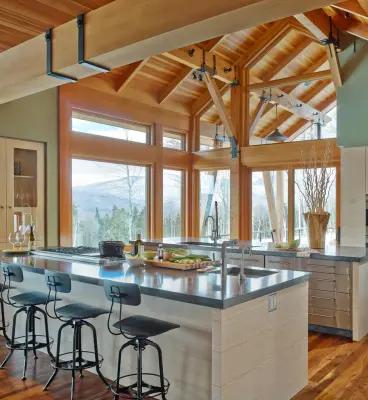 Vermont Ski Retreat in a Modern Mountain Style — Design-Build Services project by Davis Frame Company
