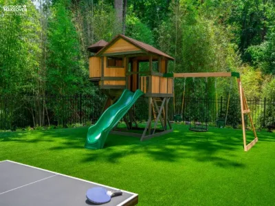 Kid-Friendly Backyards by Outdoor Makeover & Living Spaces