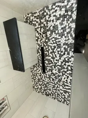 Spacious Master Bathroom Shower by Built Dfw