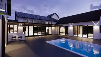Skyfarm Contemporary Farmhouse by The Custom Home Company