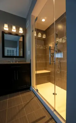 Expansive Spa-Inspired Master Bathroom in Worcester, PA by Meridian Construction