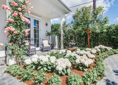 Brentwood Charm — Landscape Design project by Paradise Gardens Landscape Design Inc in Los Angeles