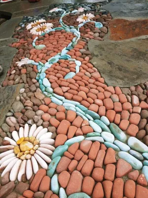 Wanderland Rock Mosaic Project — Landscape Design project by Plant Man