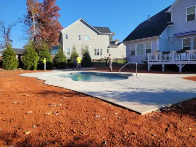 Pool Side Landscape by Plant Man