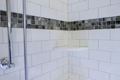 Nostalgic Vintage Retro Bathroom Renovation Cary NC — Design-Build Services project by Paradise Found Construction